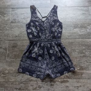 MADEWELL Beachcomber Floral Printed Sleeveless Romper